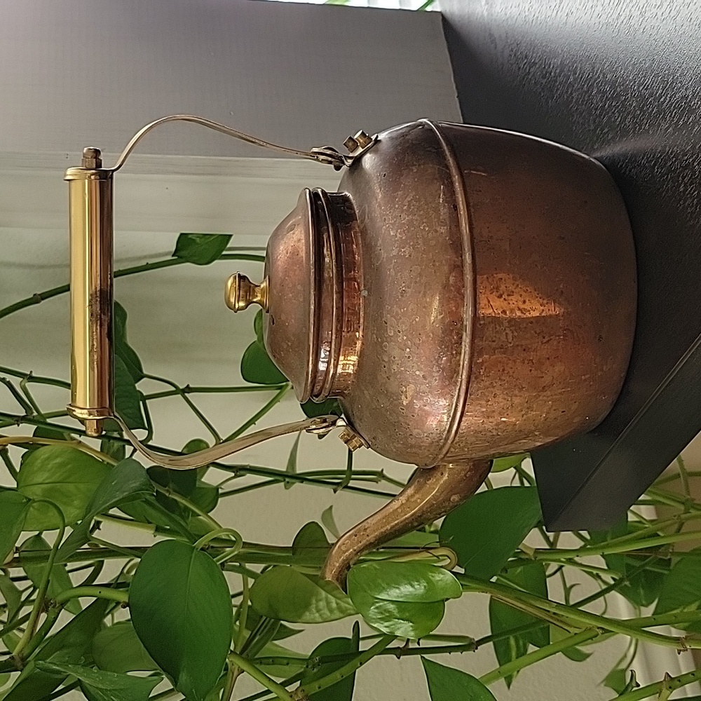 Vintage Cooper and BrassTea Kettle